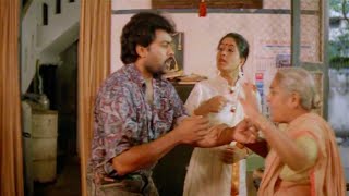 Hilarious Comedy Scene Between Chiranjeevi amp Vijayashathi  Gang Leader Movie Comedy Scenes [upl. by Aihsat50]