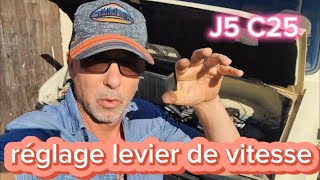 J5 C25 réglage du levier de vitesse [upl. by Ainesej584]