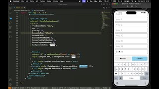 ASMR Programming  React Native Keyboard Aware ScrollView with Sticky Footer Example  No Talking [upl. by Llenyaj388]