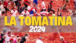 La Tomatina 2024  Worlds Biggest Food Fight [upl. by Karlow]