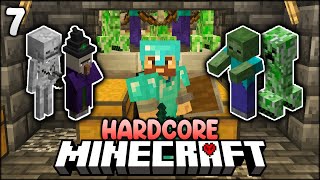 Making an UNDERGROUND mob farm in Minecraft Hardcore Ep7 [upl. by Hance]