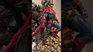 Some closeup of the best DC statues in my collection Bane Batman Superman Doomsday dccomics [upl. by Iverson514]