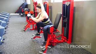 Hip Abductor Adductor Machine 3V  SELECTORIZED GYM EQUIPMENT [upl. by Lianne]