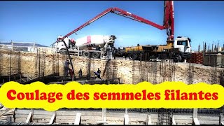 bétonnage des semelles filantes [upl. by Odraleba]