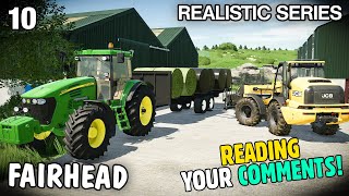 READING YOUR COMMENTS SHOUT OUTS  Lets Play Fairhead Realistic FS22  Episode 10 [upl. by Irah]