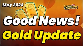 GOOD NEWS for GOLD HUGE JUNE Month Coming GOLD REVIEW amp ANALYSIS MAY 2024  MARVEL Strike Force [upl. by Artemed]