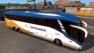 Bus Unitransco Marcopolo G7 para American Truck Simulator [upl. by Inaj]