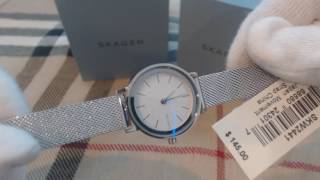 Skagen Hald Stainless Steel Mesh Band Womens Watch SKW2441 [upl. by Canning146]