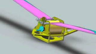 Ornithopter 3D model animation  Zlatko Stojanovic [upl. by Huskey383]