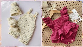 Most Adorable Crochet Handmade Baby Romper Patterns  Crochet Ideas for Beginners [upl. by Assela]