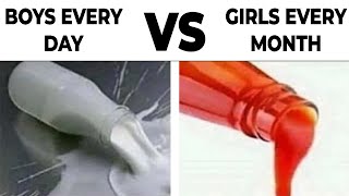 Boys Vs Girls Memes [upl. by Odrawde989]