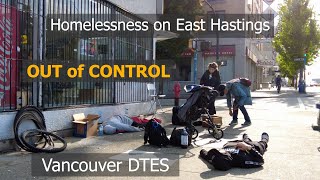 quotout of handquot Vancouvers Homelessness on East Hastings  Homeless Crisis on Downtown Eastside [upl. by Goldina304]