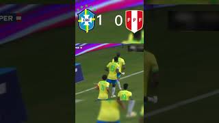 Brazil and Peru 🫡🫡football short [upl. by Ayikat]