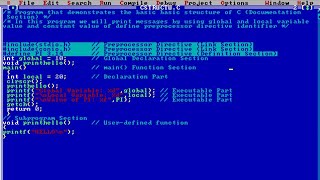 Structure Of C Programs  C Programming Language  English In Hindi [upl. by Enairda]