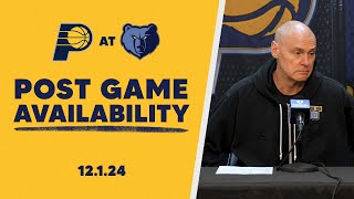 Indiana Pacers Postgame Media Availability at Memphis Grizzlies  December 1 2024 [upl. by Merete]