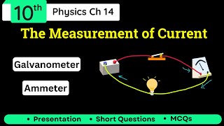 The Measurement of Current Class 10 using Galvanometer and Ammeter Class 10 Physics Chapter 14 [upl. by Gusti]