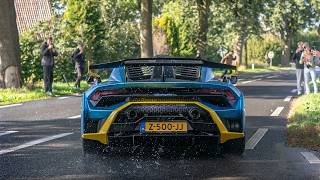 Supercars Accelerating  CLOSE CALLS Twin Turbo R8 amp Huracan Valvetronic Aventador Ryft 720s [upl. by Atrice242]