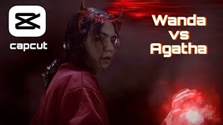 Wanda vs Agatha  fan film  wandavision inspired vfxcapcut [upl. by Gilges]