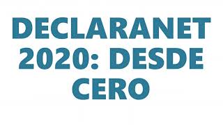 DECLARACIÓN PATRIMONIAL DECLARANET 2020 PASO A PASO [upl. by Odlonyer483]