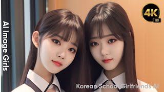 Korean School Girlfriends AI  한국 여고생 AI [upl. by Nwahsyar436]