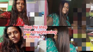 Lorial extenso hair smoothening Hair straightening at home with detail knowledge [upl. by Odilia]