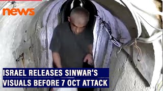 Israel Defence Forces release visuals of Hamas leader Yahya Sinwar before 7 Oct attack [upl. by Atiekahs769]