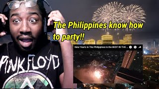 New Years in The Philippines is the BEST IN THE WORLD  Unreal Parties and Fireworks 🇵🇭 Reaction [upl. by Ardaid]