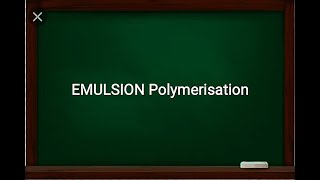 EMULSION PolymerizationPolymer TechniquesBSc II Concise Notes II Pdf linkdescription [upl. by Sawyere]