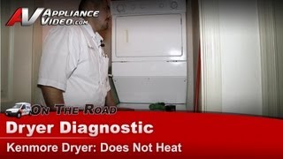 Kenmore Dryer Repair  Does Not Heat  Drive Motor [upl. by Akinak397]