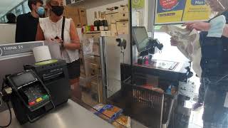 Wincor Nixdorf Self Checkout Machine  Lidl  Clapham Junction  West London [upl. by Murvyn]