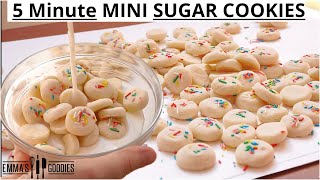 3 Ingredient Mini VANILLA SUGAR COOKIE Recipe [upl. by Beckett]