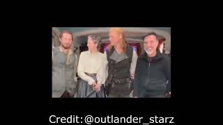 shorts 100 Outlander Episodes  Sam Heughan Caitriona Balfe David Barry [upl. by Nylessej534]