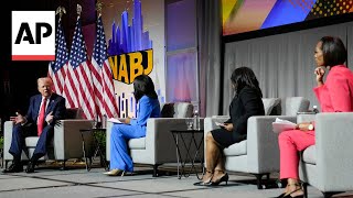 Donald Trump clashes with reporters at the NABJ convention [upl. by Anson]