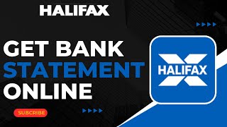 How To Get Bank Statement Online Halifax [upl. by Zoi]