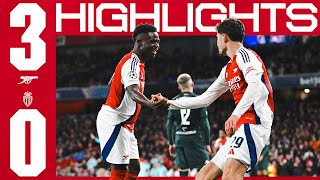 HIGHLIGHTS  Arsenal vs AS Monaco 30  Champions League  Saka scores LewisSkelly impresses [upl. by Atinomar]