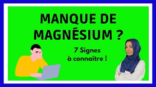 7 Signes dun Manque de Magnésium [upl. by Animlehliw]