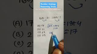 Analogy  Number Analogy Reasoning Tricks For SSC CGL CHSL GD CPO MTS Exams  shorts [upl. by Ylim]