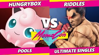 MomoCon 2022  Liquid Riddles Kazuya Vs Liquid HBox Jigglypuff SSBU Ultimate Tournament [upl. by Jumbala]