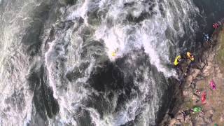 GoPro Epic Whitewater Freestyle Kayaking on the White Nile Africa with DJI Phantom [upl. by Esma]