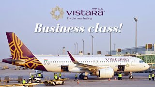 First time on Vistara Business Class  Chennai to Mumbai flight  Trip Report [upl. by Anner]