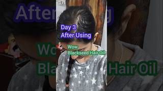 WOW Black Seed hair oil review Day 3 hairfall wow [upl. by Annaierb51]