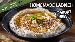 Homemade Labneh Cheese Yoghurt Dip [upl. by Daphene143]