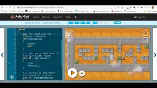 RoboMind Academy  Basics 2 Course  Finding Beacons in a Small Maze [upl. by Gizela]