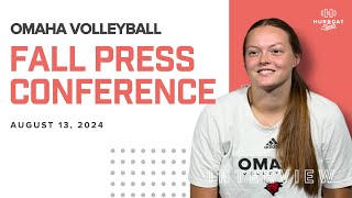 Omaha Volleyball Fall Press Conference  August 13 2024 [upl. by Akessej]