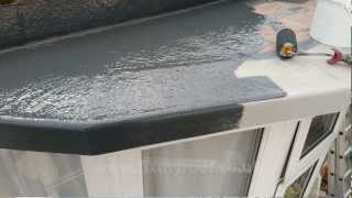 How to FIBREGLASS A ROOF  How to Fibreglass a Bay Roof DIY [upl. by Jeannie]