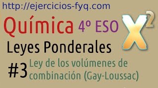 Ley de los volúmenes de combinación GayLoussac [upl. by Harad]