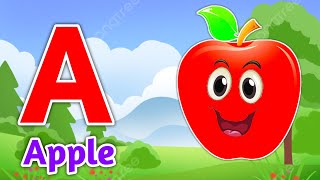 A for apple  अ से अनार  abcd  phonics song  a for apple b for ball c for cat  abcd song  abcde [upl. by Nnaillij]