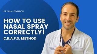 How to Use Nasal Spray  Nasal Spray Technique for Allergy and Sinus  Dr Joorabchi [upl. by Neetsuj]