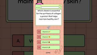 ✨ The Vitamin Your Skin Craves—Can You Guess Which One ✨ mededtrivia vitamins knowledge quiz [upl. by Staffan]