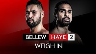 FULL WEIGH IN TONY BELLEW VS DAVID HAYE 🥊 [upl. by Won]